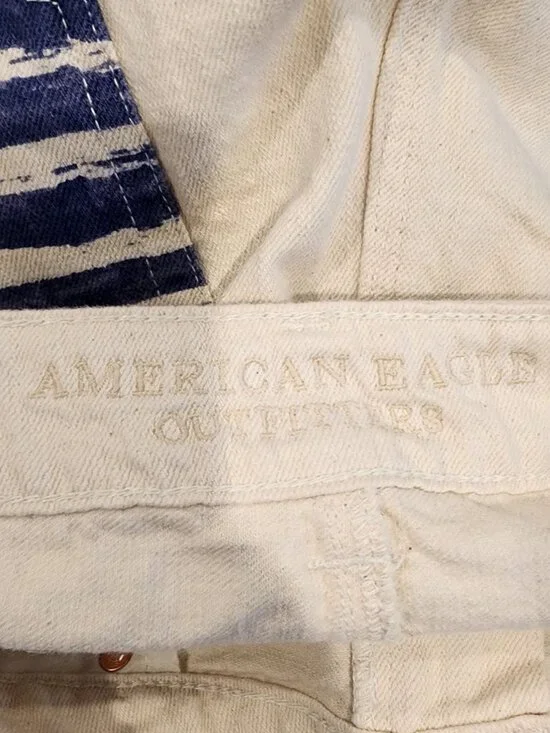 American Eagle Outfitters denim Jean shorts Hi-Rise Festival Short womens 8 - Picture 3 of 4